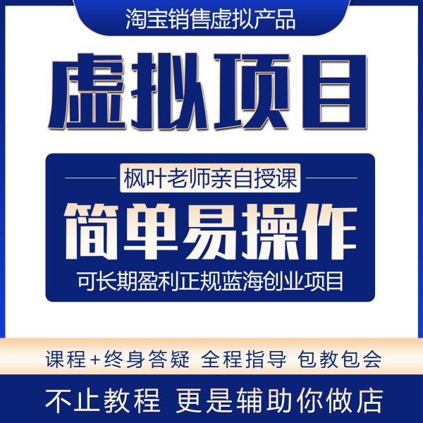 领淘虚拟帝国-枫叶老师2025新版虚拟产品从0基础到销售高手系列视频